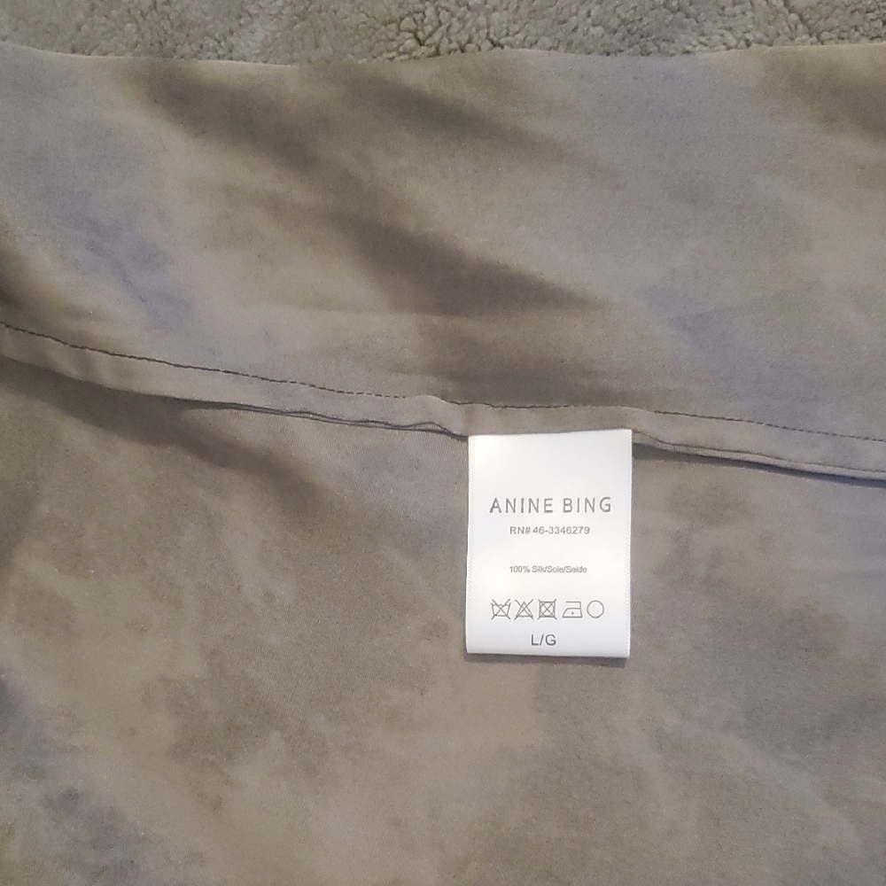 NWOT ANINE BING BELLE SILK LACE TRIM CAMISOLE ,SZ; LARGE - Picture 9 of 13